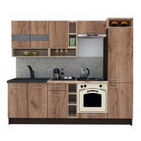 Bucatarie COSSY NEW 250 B2 Wenge / Decor K004